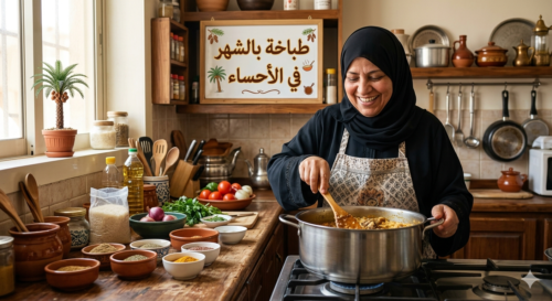 طباخه بالشهر فى الاحساء