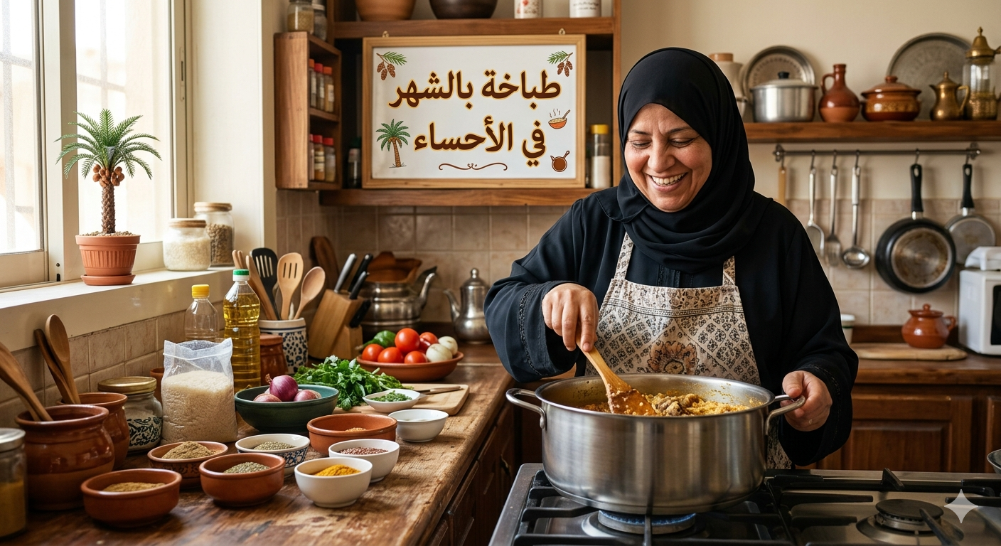 طباخه بالشهر فى الاحساء